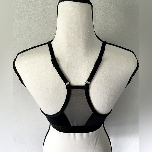 Victoria’s Secret, Black, Lightly-Lined, Back-Detail, Sports Bra. Size Small. - Picture 4 of 7